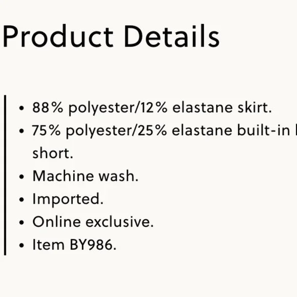 J Crew Factory pleated skort- Size M, Navy *NWT - Picture 4 of 6